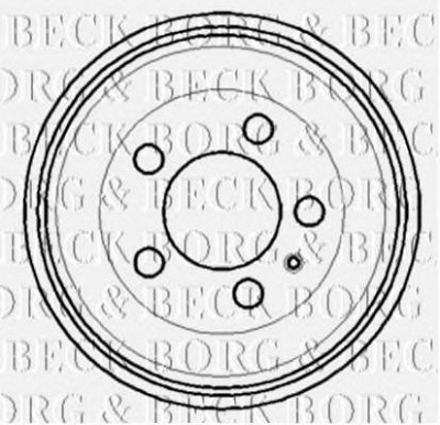 BORG & BECK bbr7114 -  Тормозной барабан